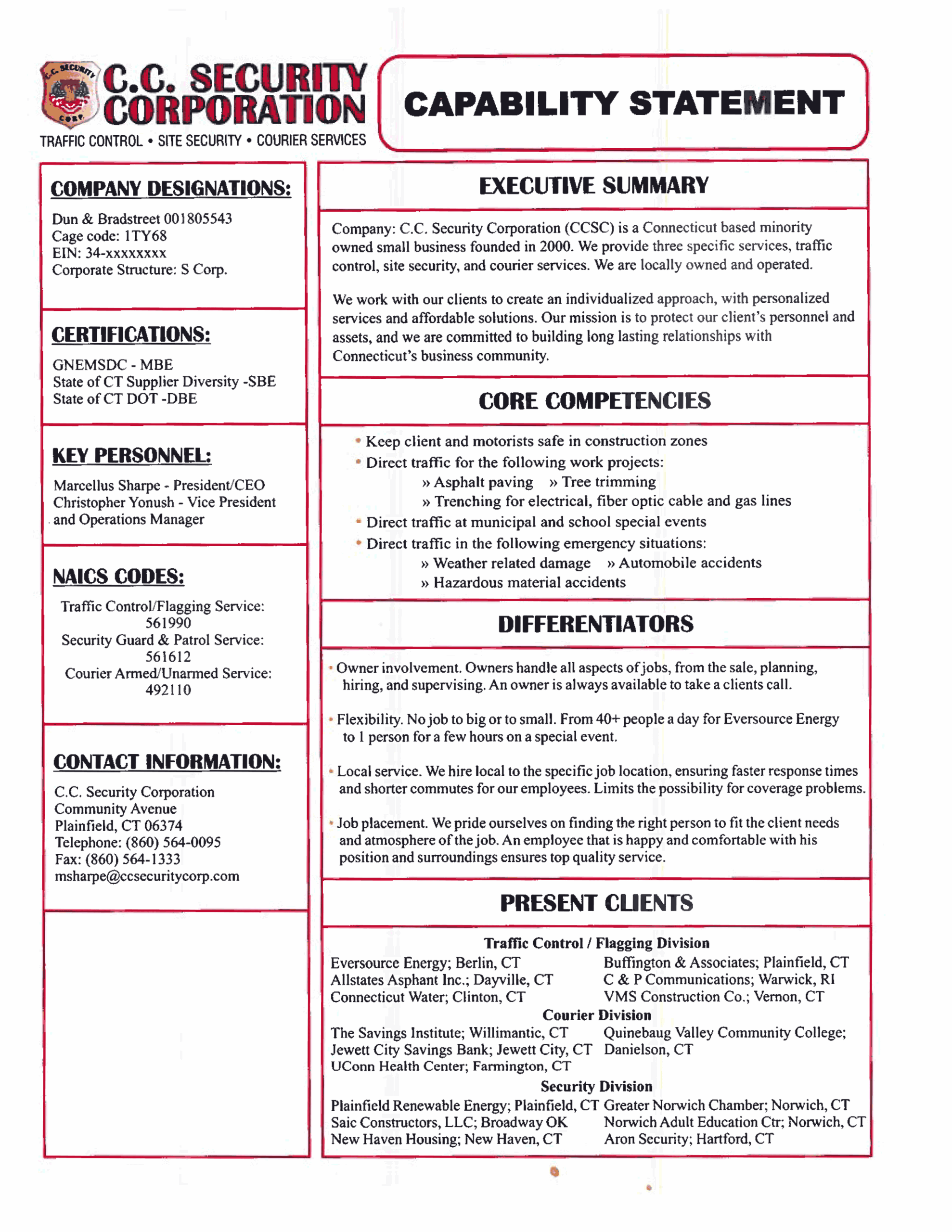 Capability Statement